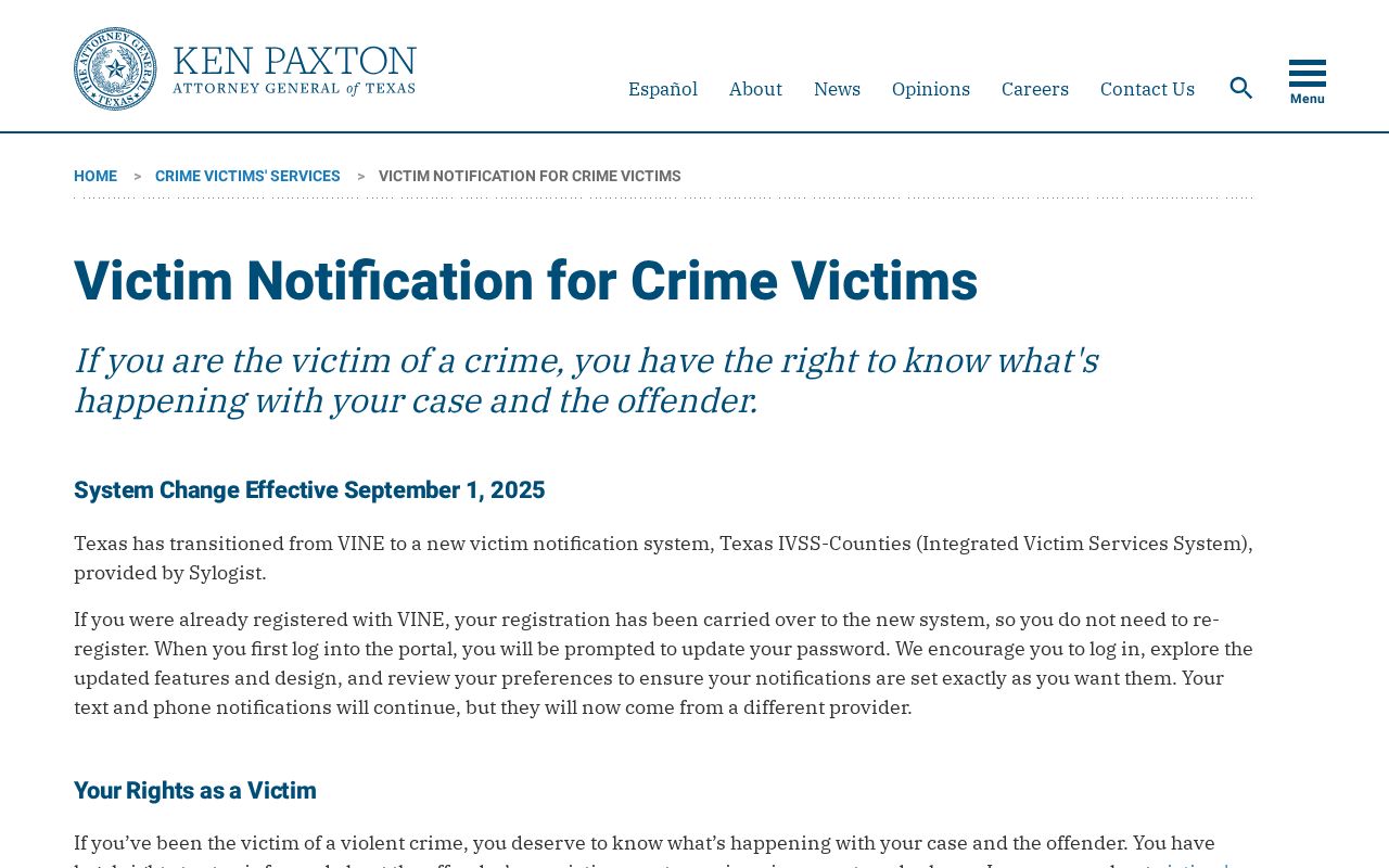 Foard County VINELink to IVSS release alert transition